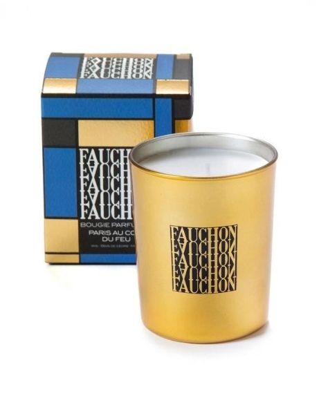 Candle Paris Au Coin Du Feu Gold Glass 190gr, Fauchon